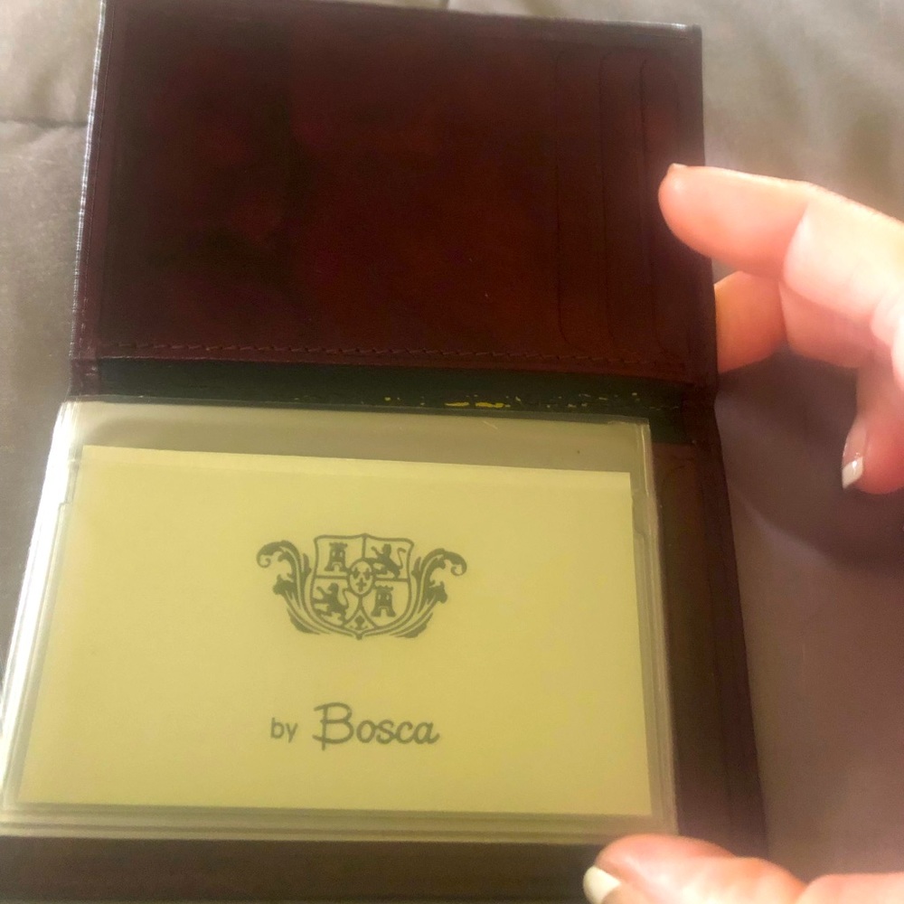 Bosca leather card case
